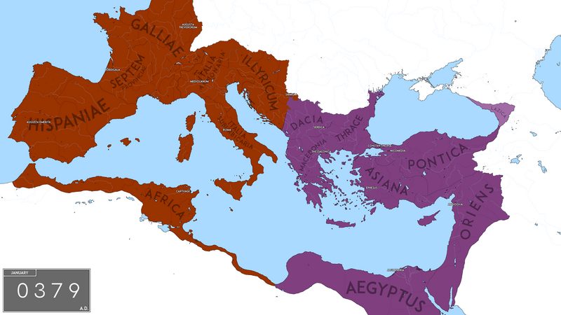 Roman Empire Split